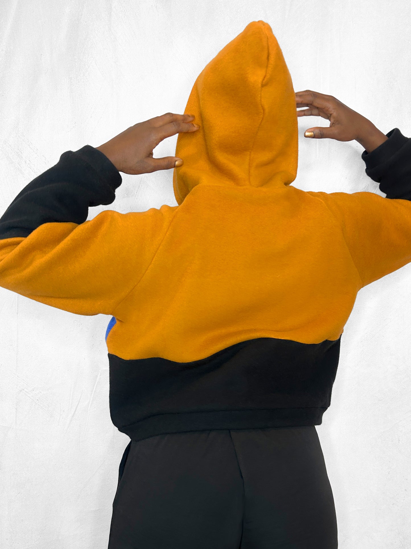 Cosy Cotton Fleece Hoodie Color Block II