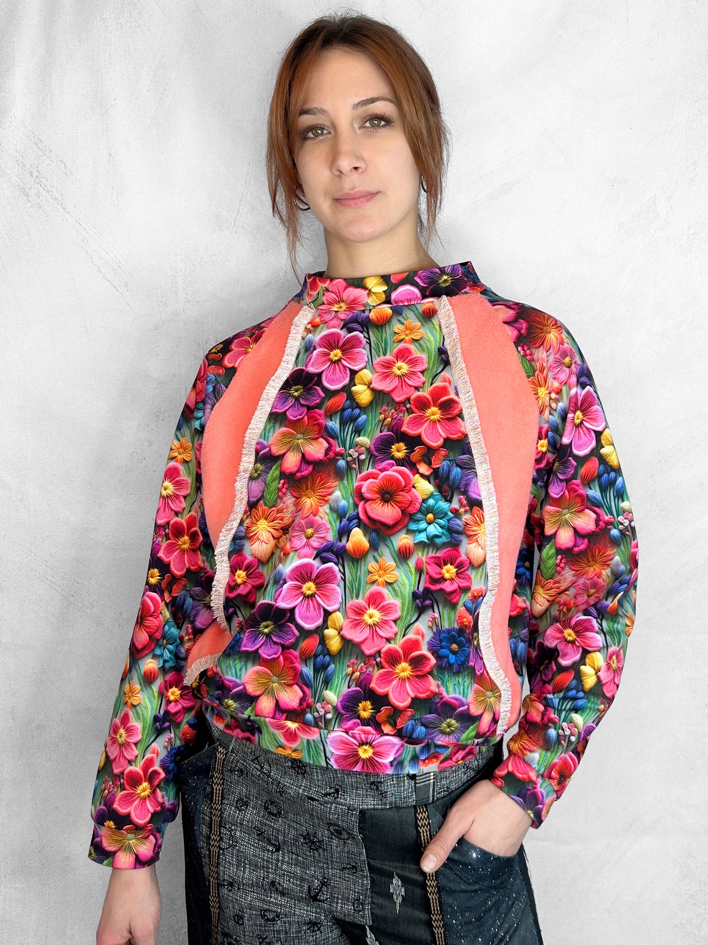 3D Flower Sweatshirt