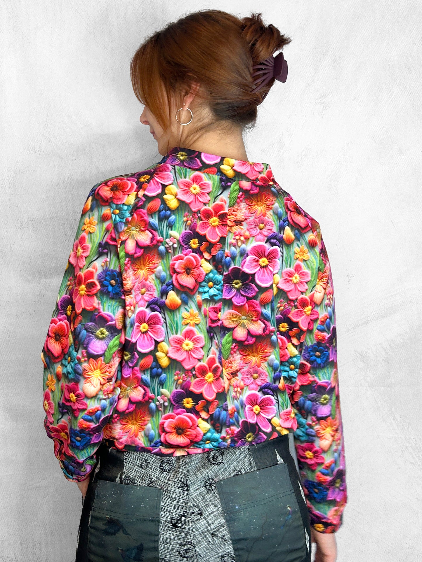 3D Flower Sweatshirt