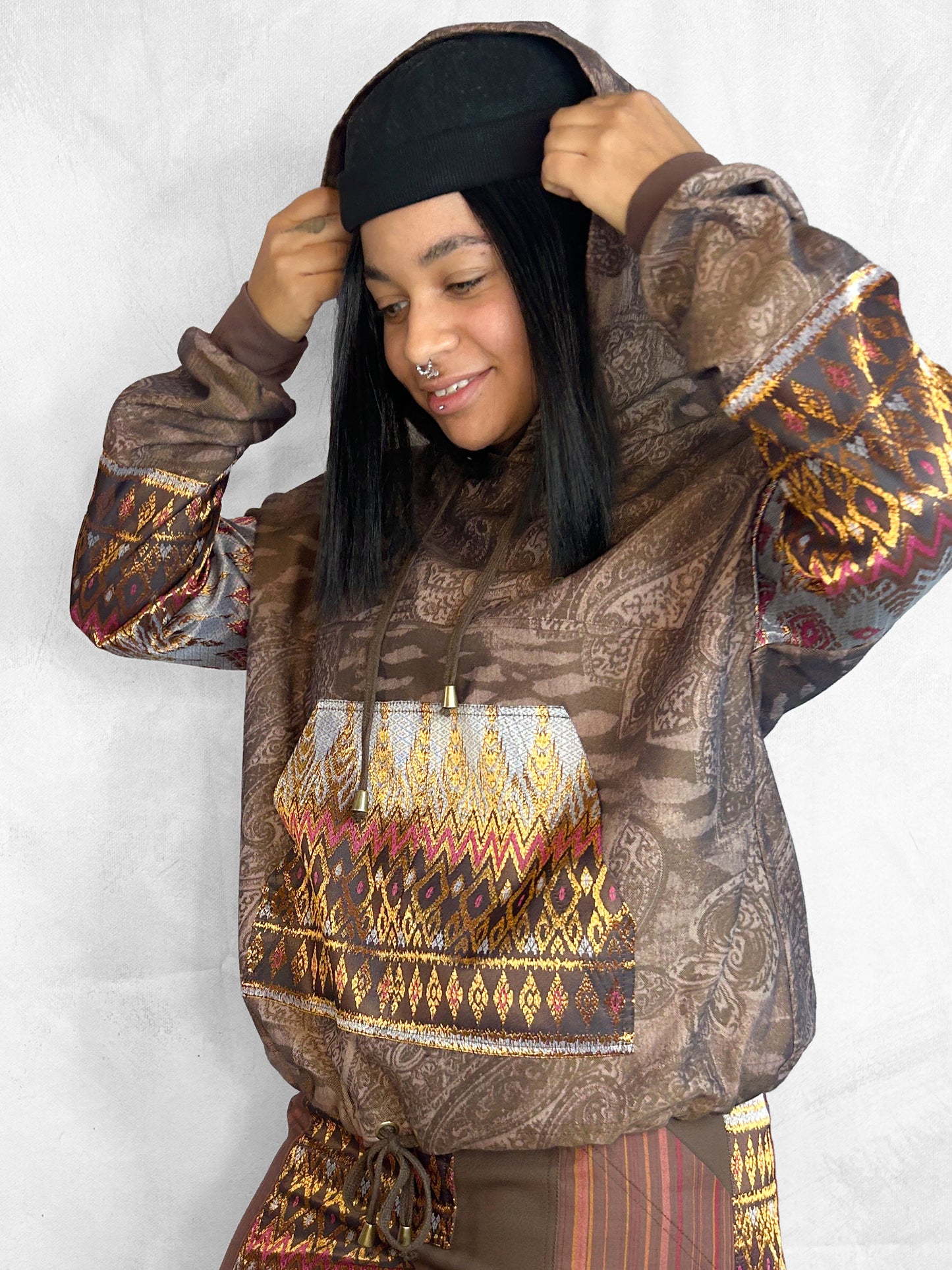 Hoodie Thai Brown